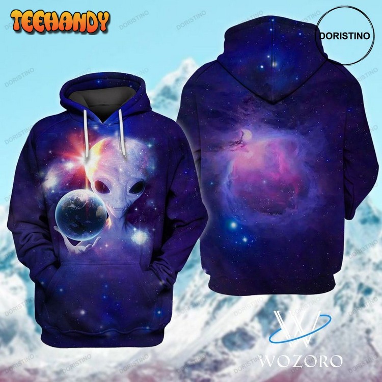 Alien Control The Planet All Over Print Pullover 3D Hoodie