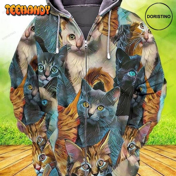 All Cats Animal Lovers 1 All Over Print Pullover 3D Hoodie