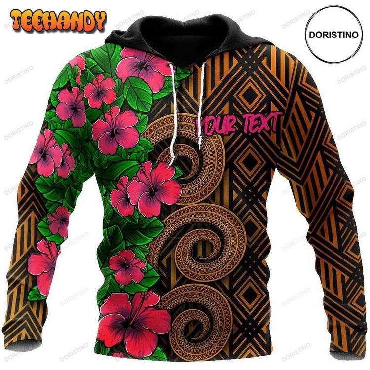 Amazing Polynesian Tribal Pattern Customize Pullover 3D Hoodie