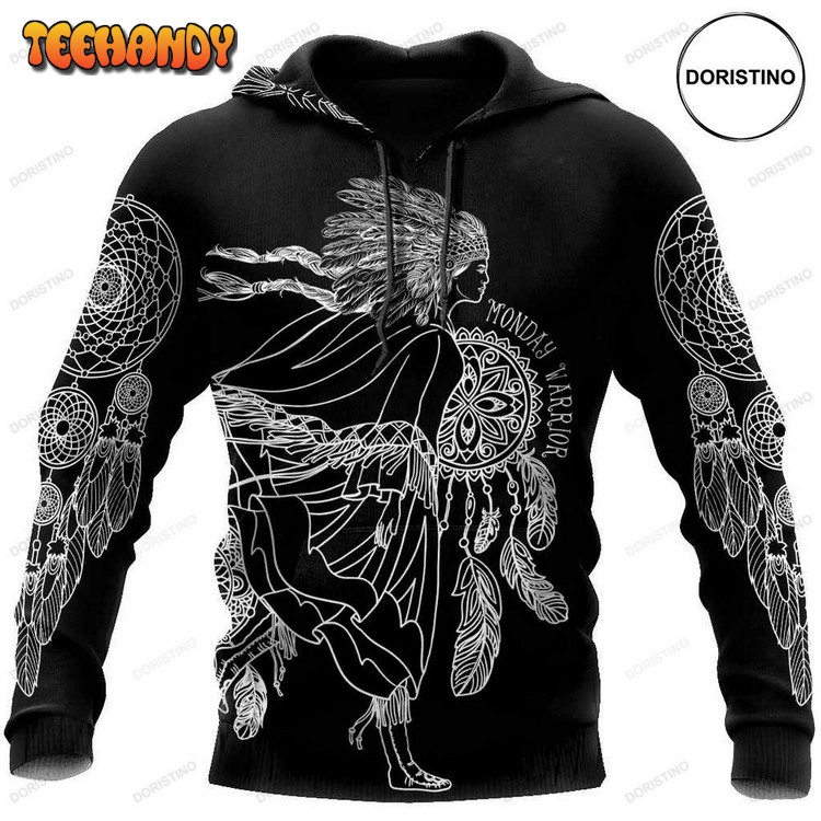 American Indian Warrior Awesome Pullover 3D Hoodie