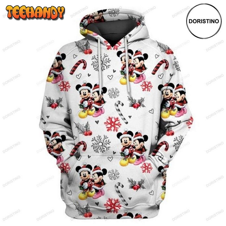 And Minnie Christmas Snow Ed Custom Limited Edition Pullover 3D Hoodie