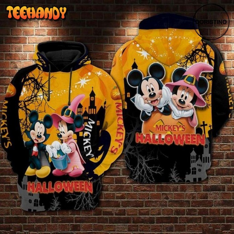 And Minnie Halloween Awesome Pullover 3D Hoodie