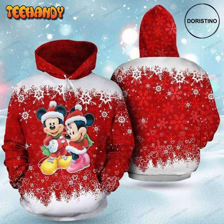 And Minnie Happy Christmas Limited Edition Pullover 3D Hoodie