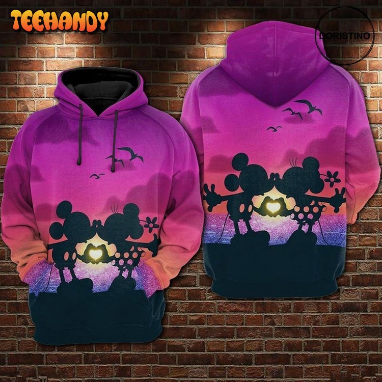 And Minnie The Twilight Kiss Awesome Pullover 3D Hoodie