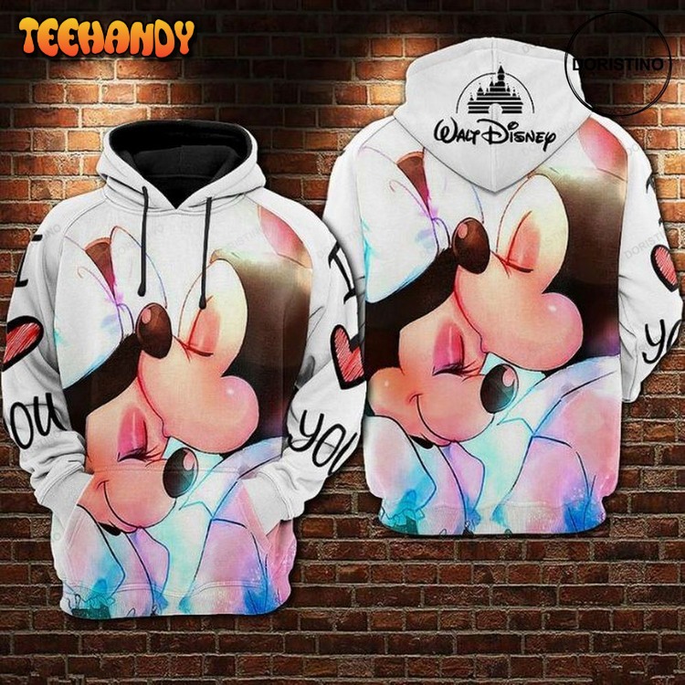 And Minnie V2 All Over Print Pullover 3D Hoodie