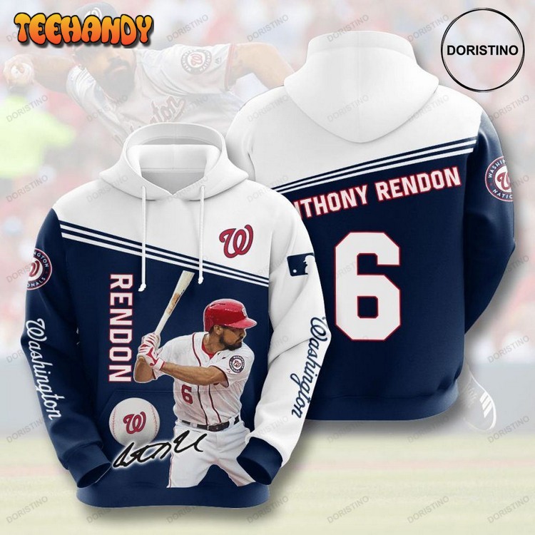 Anthony Rendon Washington Nationals Awesome Pullover 3D Hoodie