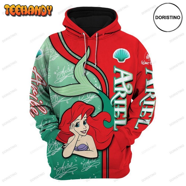 Ariel The Mermaid Cartoon Graphic Limited Edition Pullover 3D Hoodie