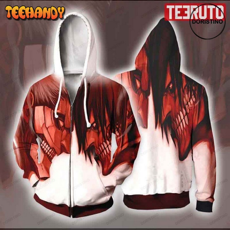 Armored Titan Vs Attack Titan Aot Attack On Titan Jacket Pullover 3D Hoodie