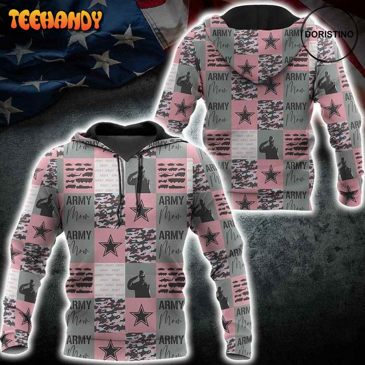 Army Mom Ed Awesome Pullover 3D Hoodie