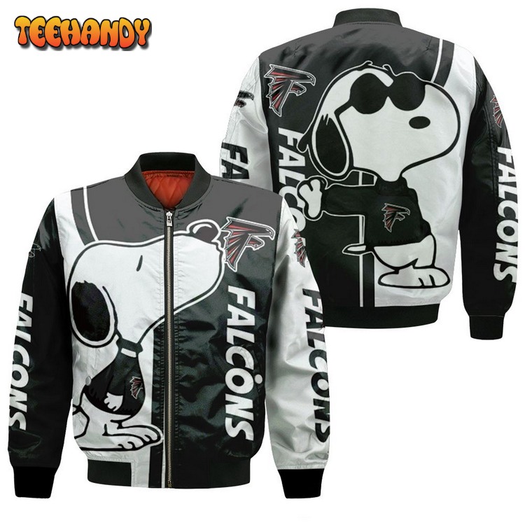 Atlanta Falcons Snoopy Lover 3d Printed Bomber Jacket