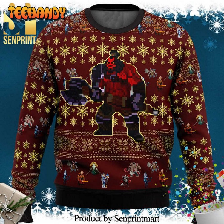 Axe Hero Dota 2 Knitted Ugly Christmas Sweater