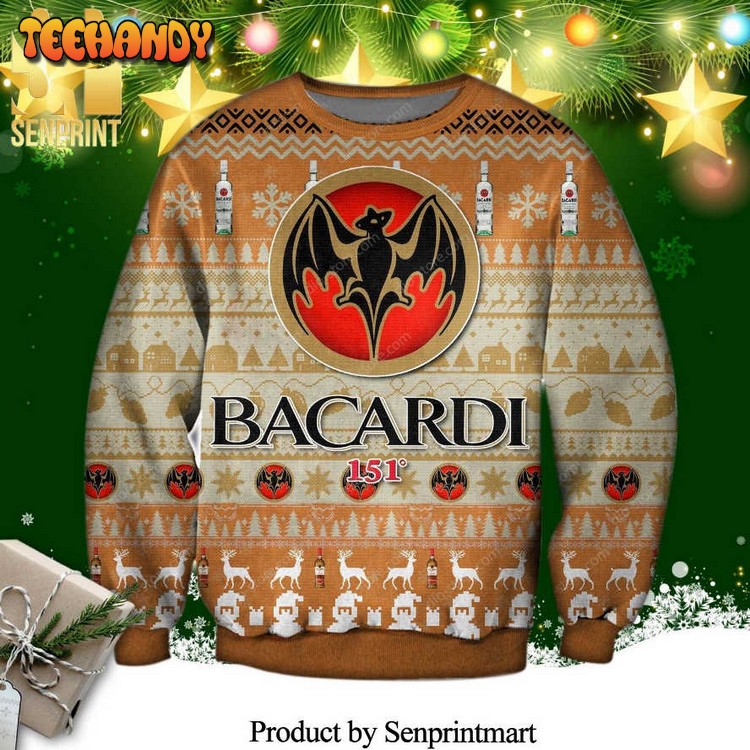 Bacardi Knitted Ugly Christmas Sweater