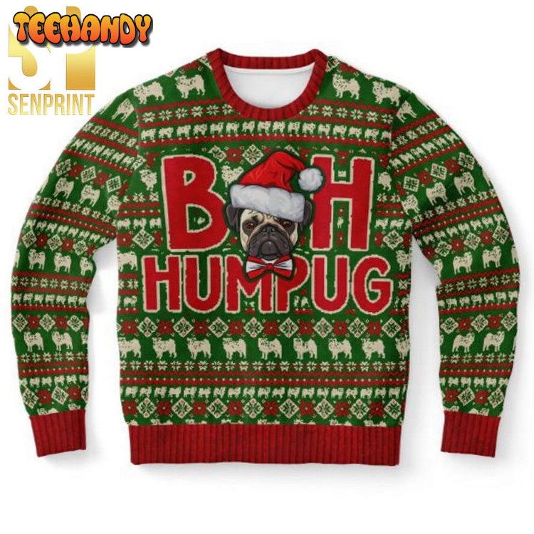 Bah Humpug Ugly Christmas Wool Knitted Sweater