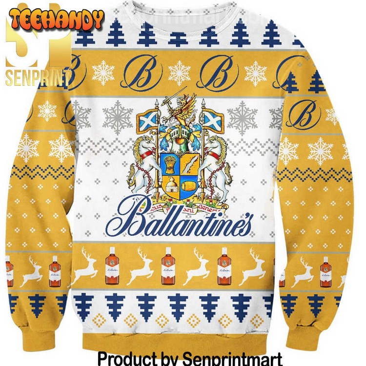 Ballantine’s Gift Ideas Pattern Ugly Wool Sweater