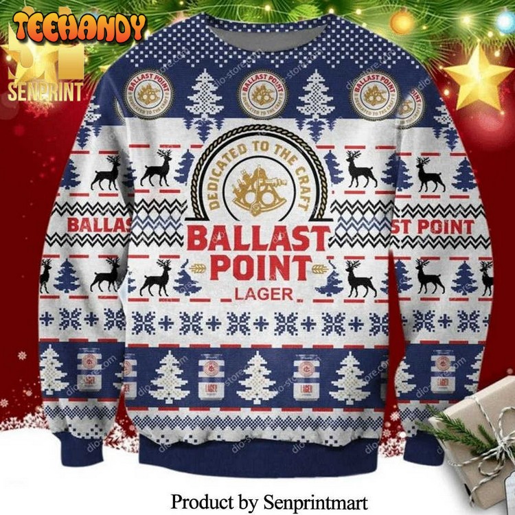 Ballast Point Brewing Beer Knitted Ugly Christmas Sweater