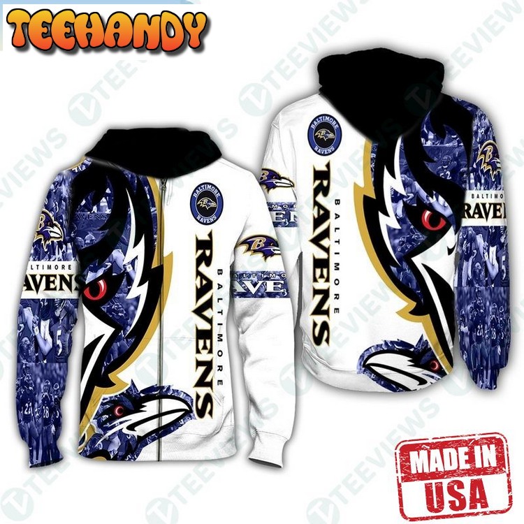 Baltimore Ravens Nfl Fan Pullover And Zippered Hoodie