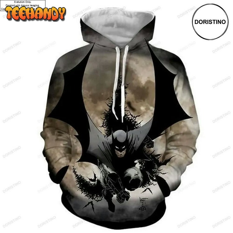 Batman Dc Universe Dark Knight V3 Awesome Pullover 3D Hoodie
