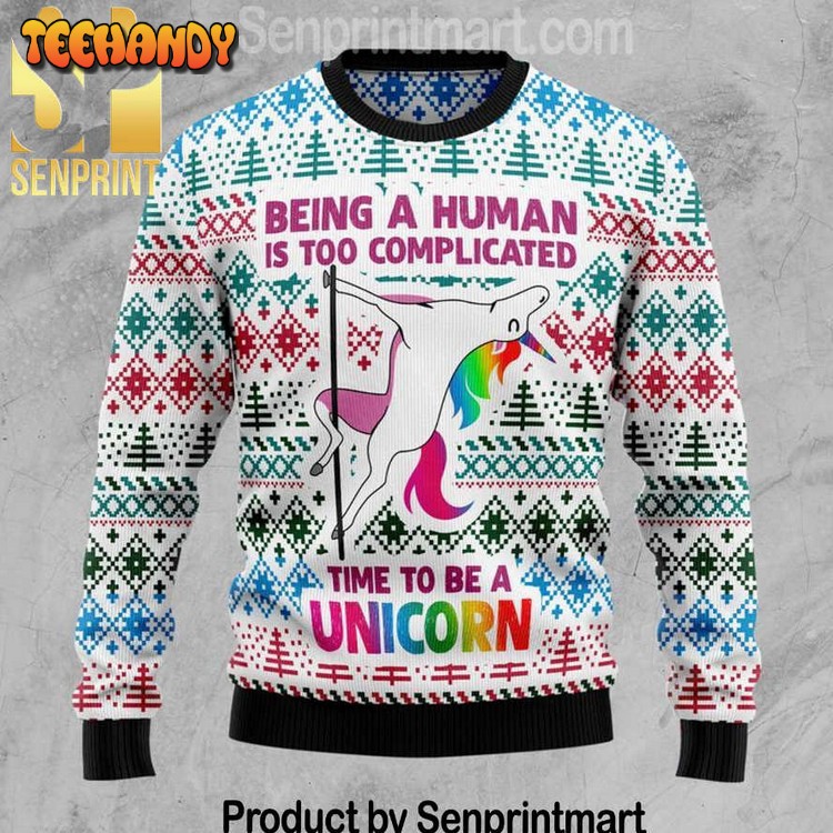 Be A Unicorn 3D Holiday Knit Sweater