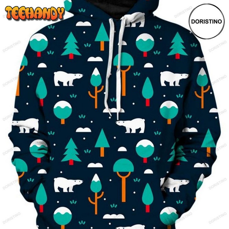 Bear Brillz Christmas Limited Edition Pullover 3D Hoodie
