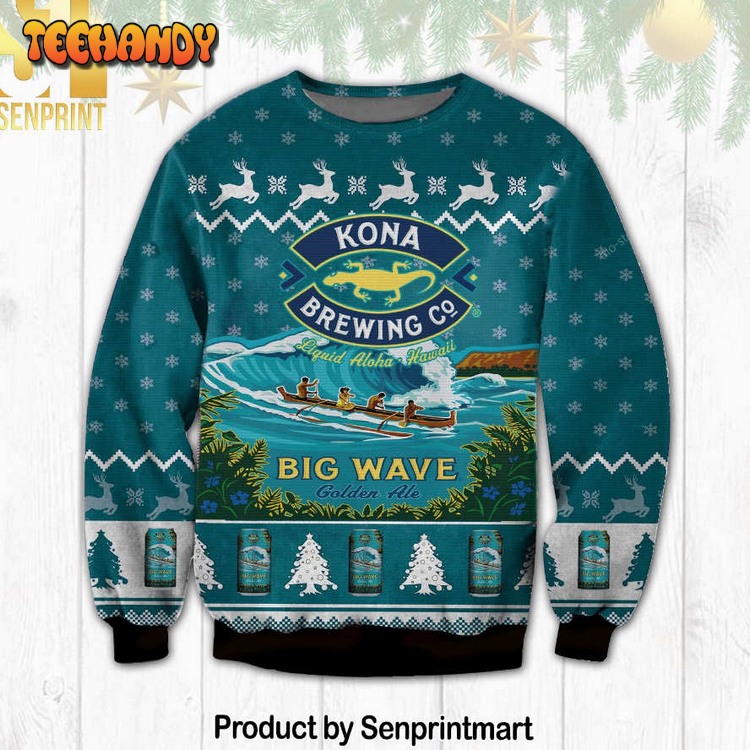 Big Wave Kona Brewing Hawaii Ugly Xmas Sweater