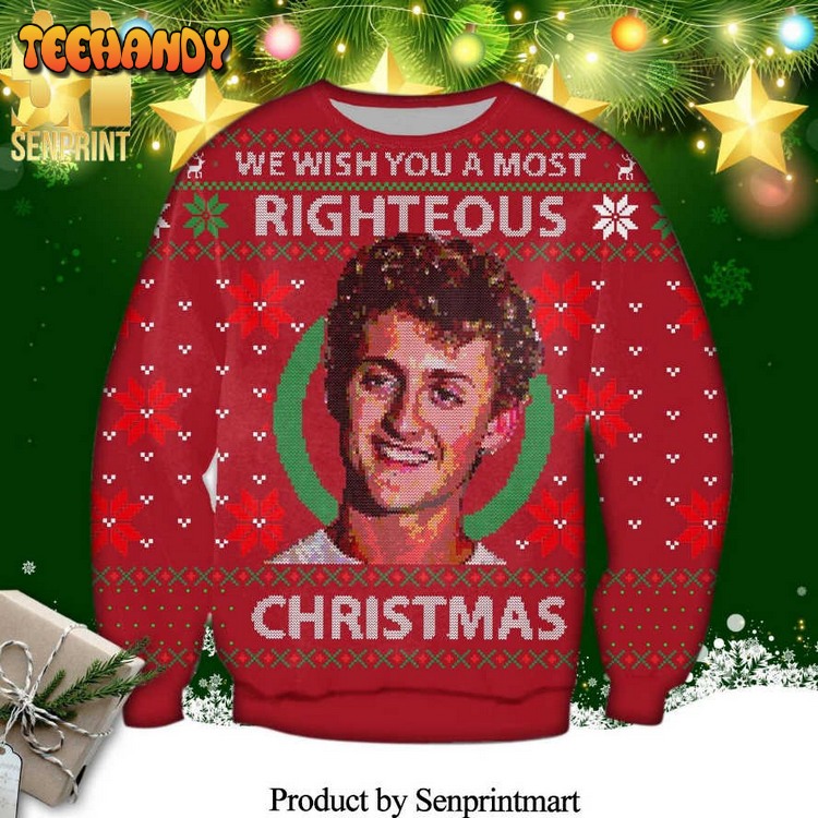 Bill And Ted’s Excellent Adventure Righteous Xmas Sweater