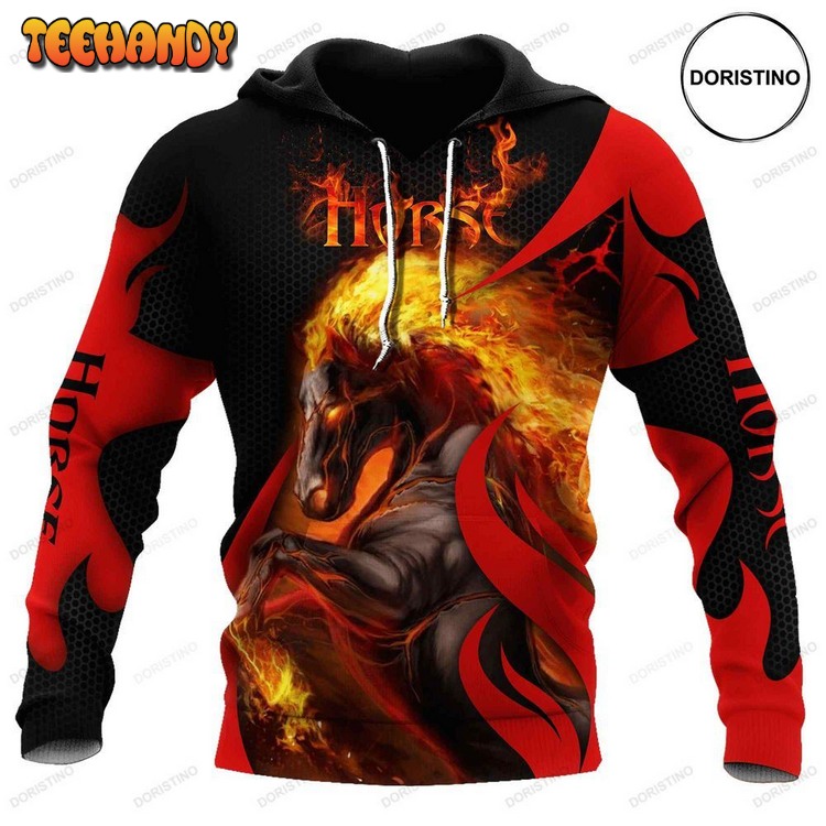 Black Horse Ed Limited Edition Pullover 3D Hoodie