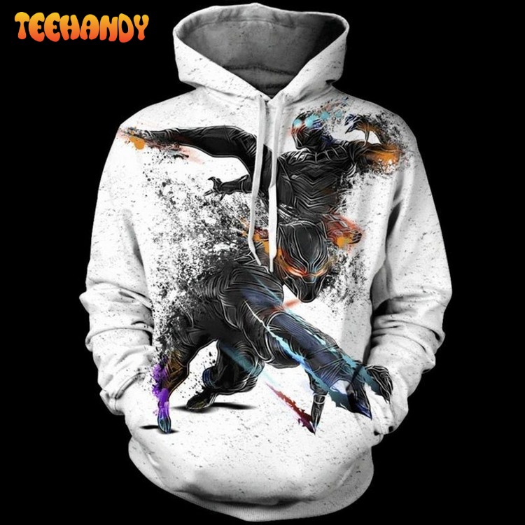 Black Panther Marvel V3 Awesome Pullover 3D Hoodie