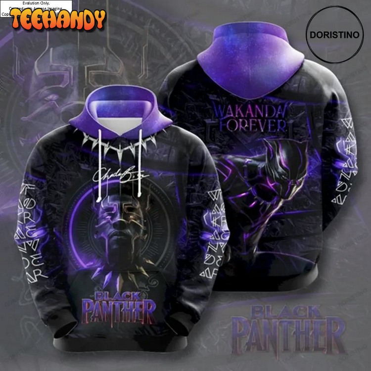 Black Panther Sky Galaxy Full Ing Pullover 3D Hoodie