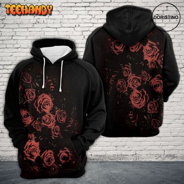 Black Rose Limited Edition Pullover 3D Hoodie