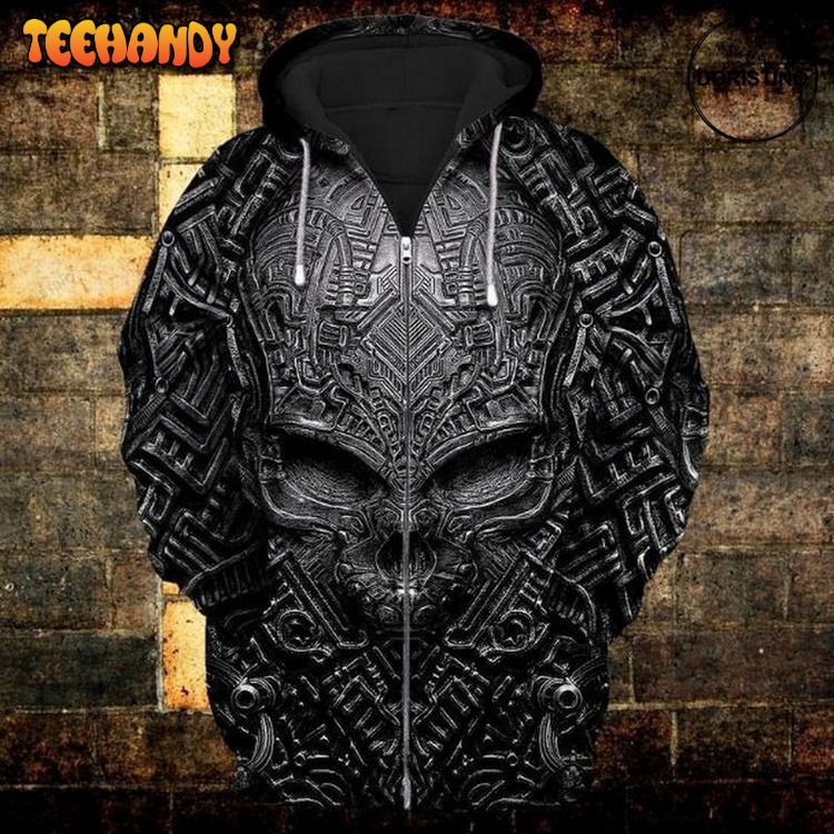 Black Skull Awesome Pullover 3D Hoodie