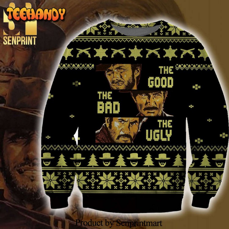 Blondie Angel Eyes And Tuco The Good The bad And The Ugly Xmas Sweater