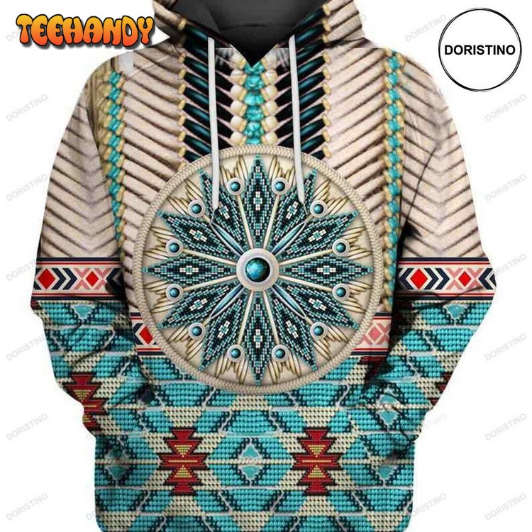 Blue Mandala Awesome Pullover 3D Hoodie