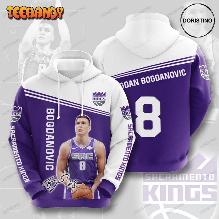 Bogdan Bogdanovic Sacramento Kings Awesome Pullover 3D Hoodie