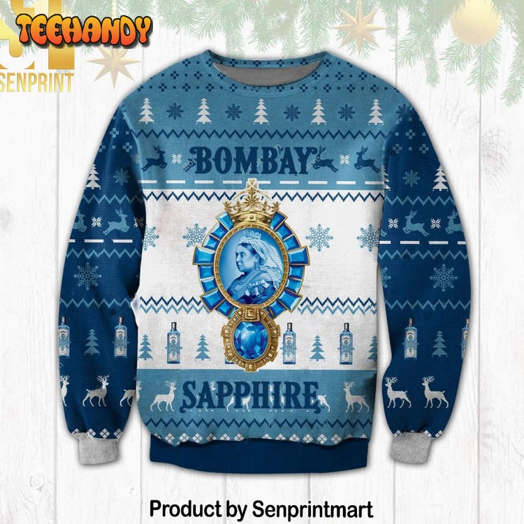 Bombay Sapphire For Christmas Gifts Ugly Xmas Sweater