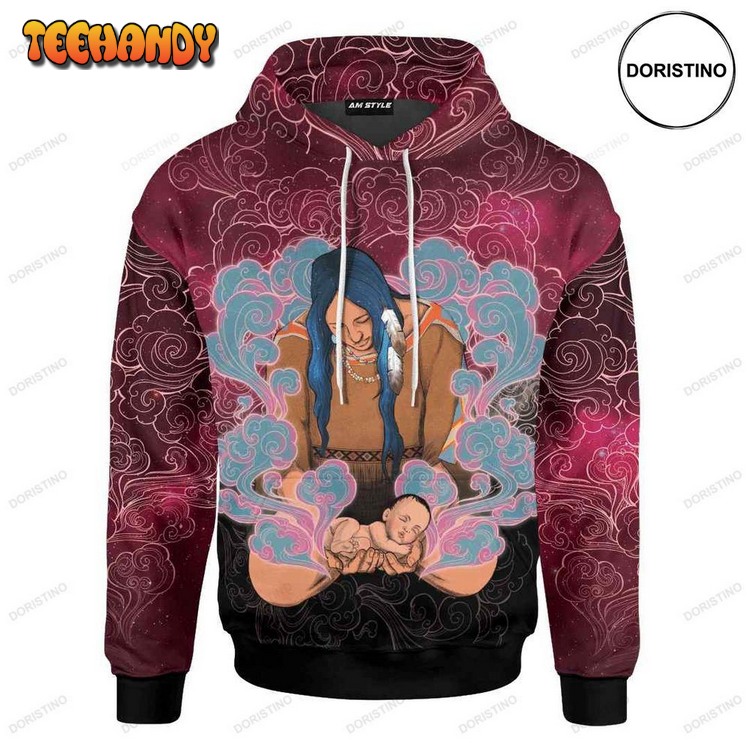 Born In Nature Native American Personalized Pullover 3D Hoodie