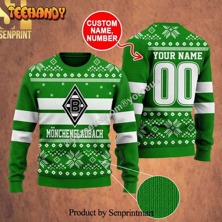 Borussia M’gladbach Ugly Xmas Wool Knitted Ugly Xmas Sweater