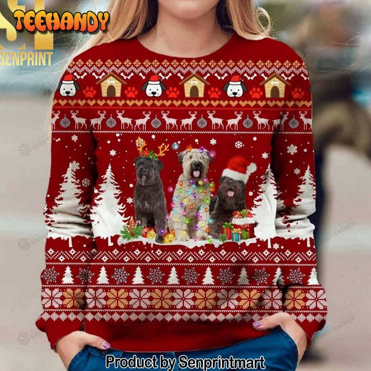 Bouvier Des Flandres For Christmas Gifts Knitting Ugly Xmas Sweater