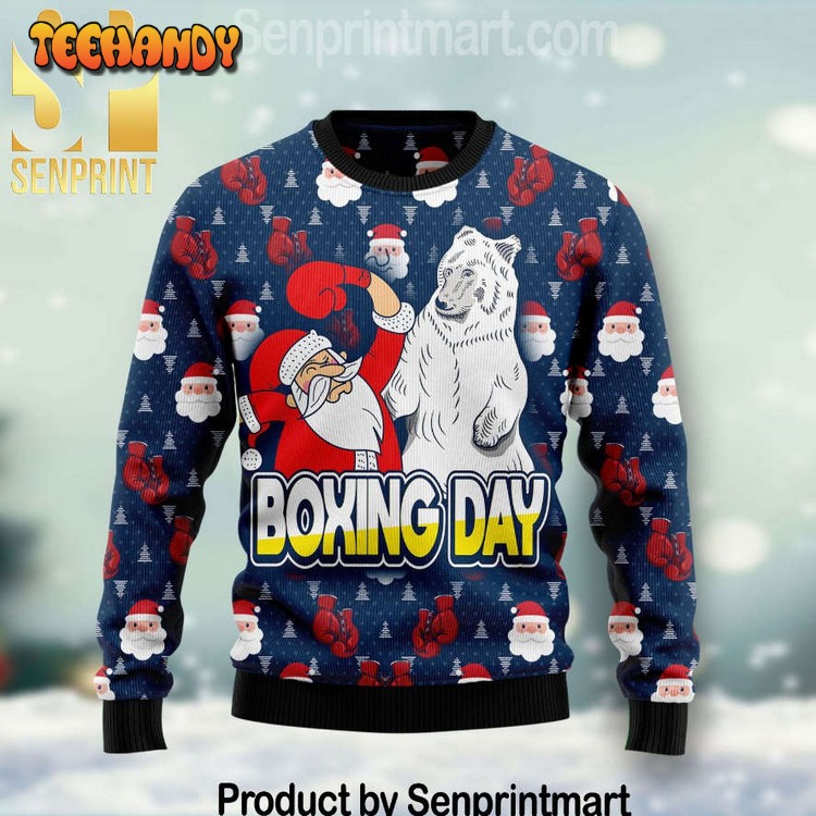 Boxing Day Wool Blend Ugly Knit Ugly Xmas Sweater