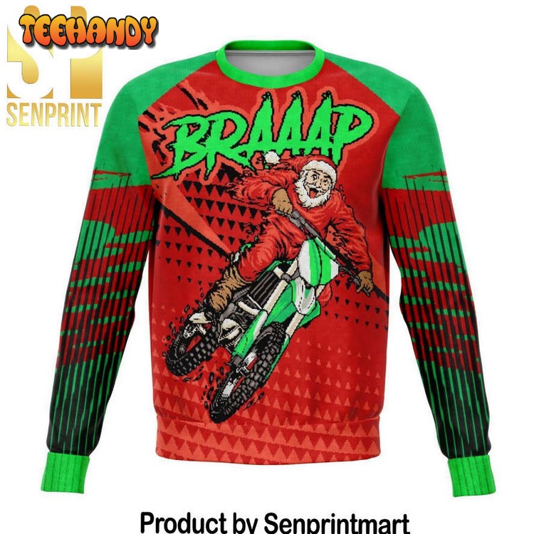 Braaap Full Printed Ugly Xmas Sweater