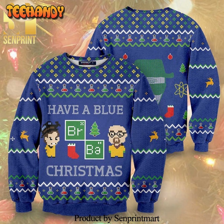 Breaking Bad Have A Blue Christmas Knitted Ugly Xmas Sweater