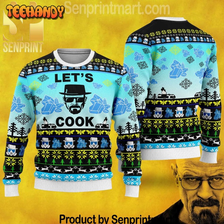 Breaking Bad Let’S Cook Chirtmas Gifts Full Printing Ugly Xmas Sweater