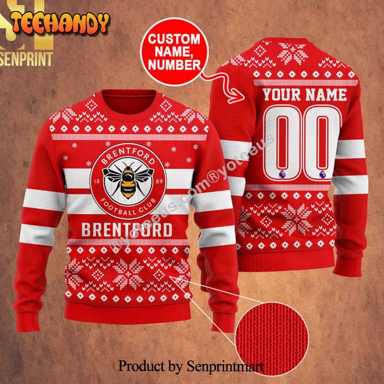 Brentford 3D Printed Ugly Xmas Sweater