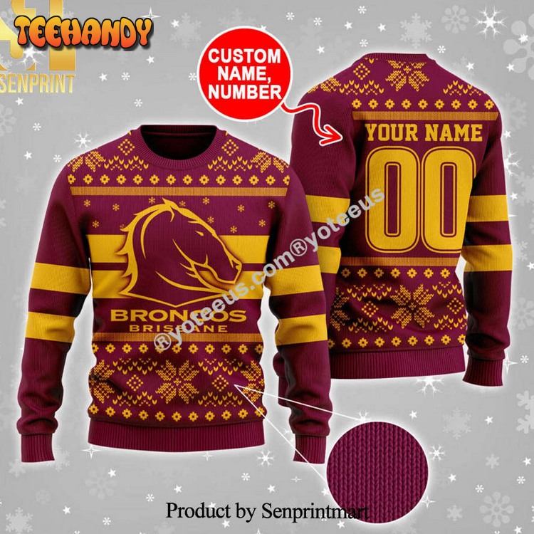 Brisbane Broncos Ugly Xmas Sweater