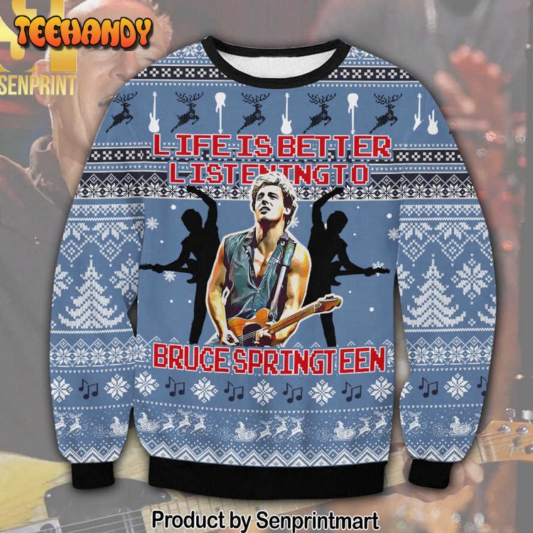 Bruce Springsteen For Christmas Gifts Ugly Xmas Sweater