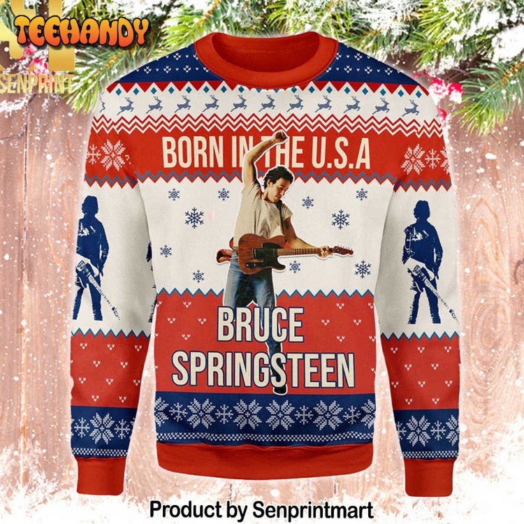 Bruce Springsteen Knitting Pattern v2 Ugly Xmas Sweater