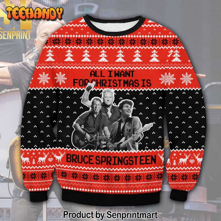 Bruce Springteen Ugly Xmas Sweater