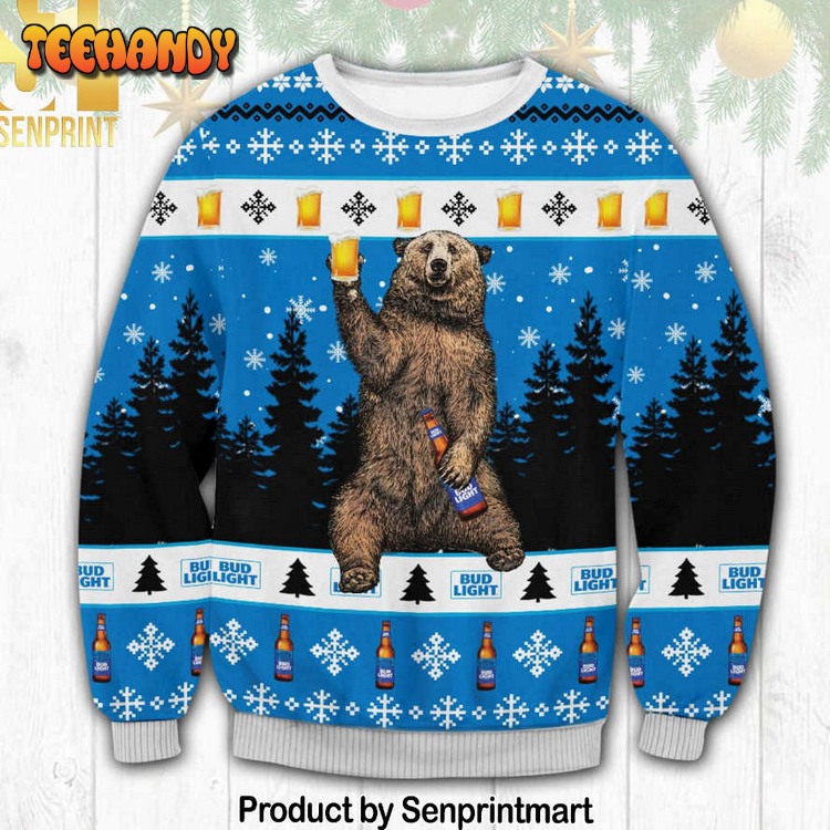 Bud Light Bear For Christmas Gifts Ugly Xmas Sweater