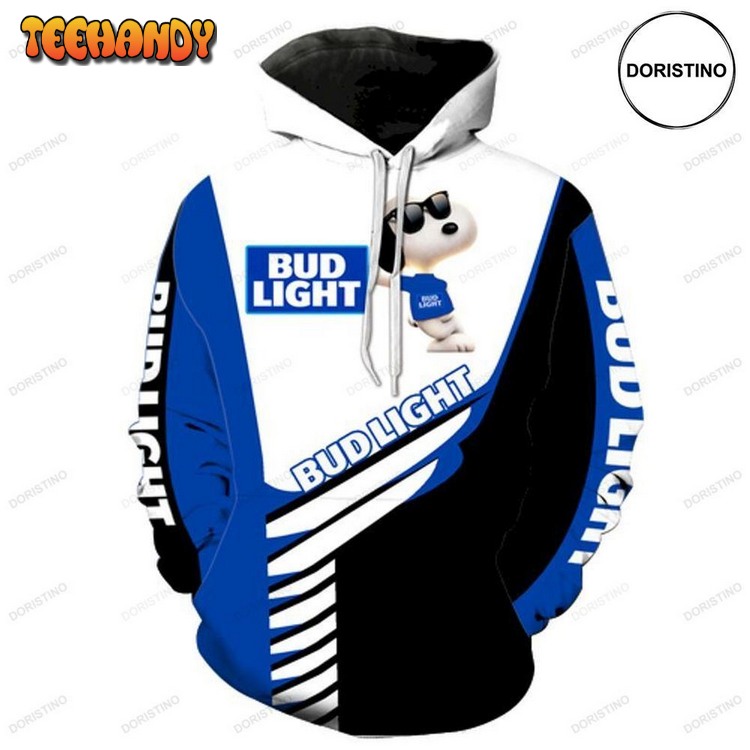 Bud Light Snoopy Cool Awesome Pullover 3D Hoodie