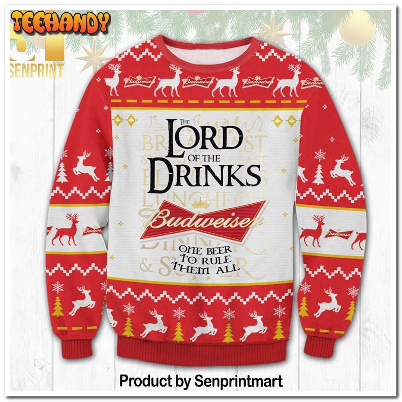 Budweiser Lord Of The Rings Knitting Pattern Ugly Xmas Sweater