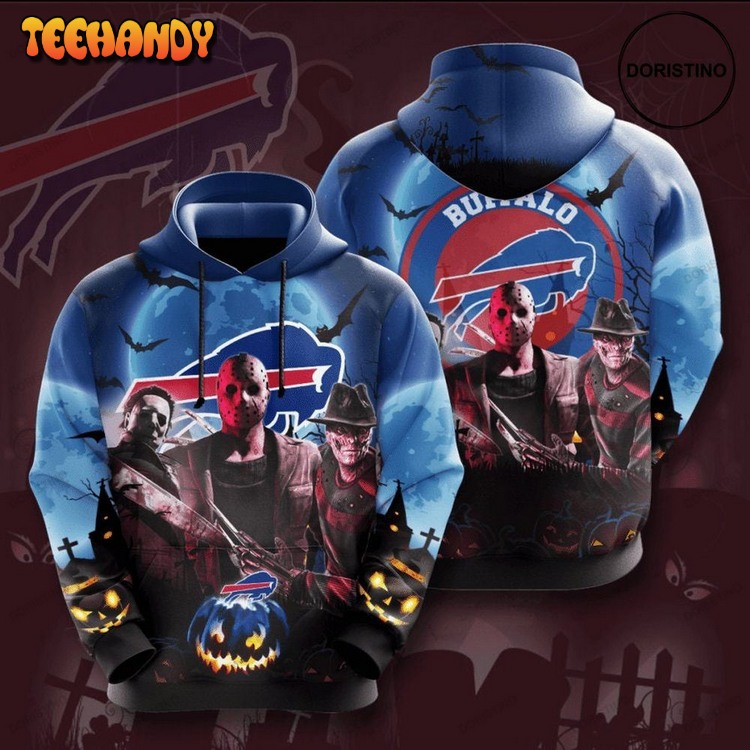 Buffalo Bills 3d All Over Print Pullover 3D Hoodie